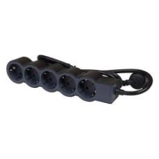 Εικόνα της Πολύπριζο Legrand 5 Θέσεων 1.5m Black/Dark Grey 694556