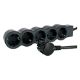 Εικόνα της Πολύπριζο Legrand 5 Θέσεων 3m Black/Dark Grey 694564