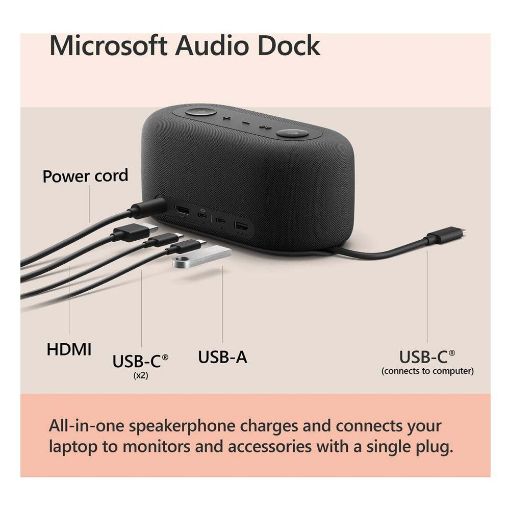 Εικόνα της Microsoft Audio Dock Black IVF-00010