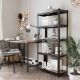 Εικόνα της Songmics Ραφιέρα Dexion Vintage με 5 Ράφια 150 x 75 x 30 cm Black/Brown GLR030B01