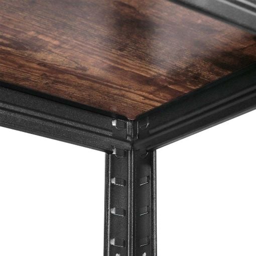 Εικόνα της Songmics Ραφιέρα Dexion Vintage με 5 Ράφια 150 x 75 x 30 cm Black/Brown GLR030B01