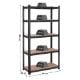 Εικόνα της Songmics Ραφιέρα Dexion με 5 Ράφια 180 x 90 x 40 cm Black/Brown GLR040B01