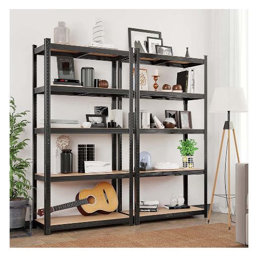 Εικόνα της Songmics Ραφιέρα Dexion με 5 Ράφια 200 x 100 x 50 cm Black/Brown GLR050B01