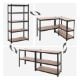 Εικόνα της Songmics Ραφιέρα Dexion με 5 Ράφια 200 x 100 x 50 cm Black/Brown GLR050B01
