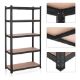 Εικόνα της Songmics Ραφιέρα Dexion με 5 Ράφια 200 x 100 x 50 cm Black/Brown GLR050B01