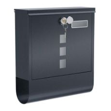 Εικόνα της Songmics Μεταλλικό Γραμματοκιβώτιο Anthracite GMB20AG
