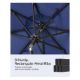 Εικόνα της Songmics Ομπρέλα Κρεμαστή Στρογγυλή με Μεταλλική Βάση Φ3m Navy Blue GPU116L01