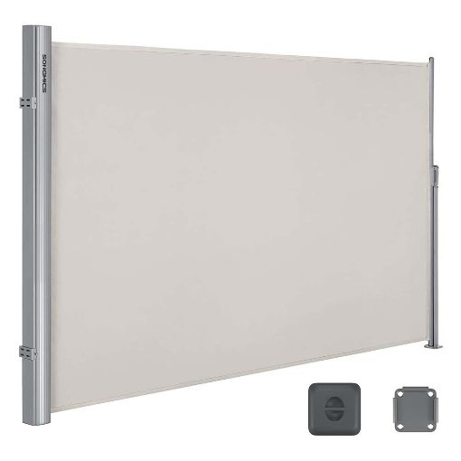 Εικόνα της Songmics Πλευρική Tέντα 200 x 350 cm 280gr/m² Beige GSA205E