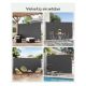 Εικόνα της Songmics Διπλή Πλευρική Tέντα 160 x 600 cm 280 g/m² Grey GSA320G
