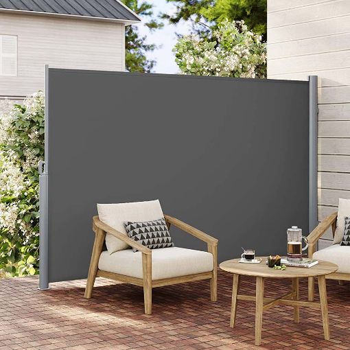 Εικόνα της Songmics Διπλή Πλευρική Tέντα 160 x 600 cm 280 g/m² Grey GSA320G