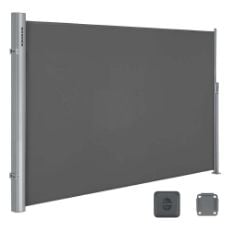 Εικόνα της Songmics Διπλή Πλευρική Tέντα 160 x 600 cm 280 g/m² Grey GSA320G