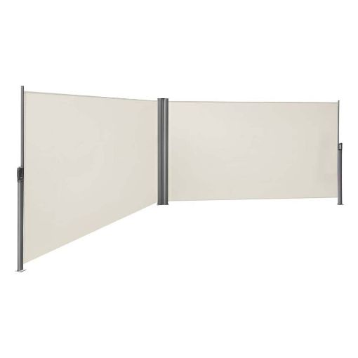Εικόνα της Songmics Διπλή Πλευρική Tέντα 200 x 600 cm 280 g/m² Beige GSA400E