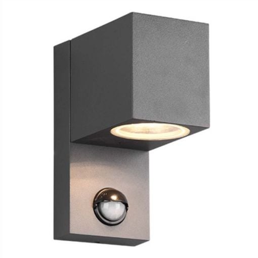 Εικόνα της Επιτοίχιο Φωτιστικό Trio Lighting Roya Motion Sensor GU10 IP44 Black 214269142