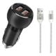 Εικόνα της Φορτιστής Αυτοκινήτου Ldnio C503Q Dual USB-A με Καλώδιο Type-C QC3.0 Grey