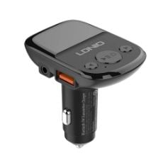 Εικόνα της Φορτιστής Αυτοκινήτου Ldnio C706Q FM Transmitter Dual USB-Α με Καλώδιο Lightning QC3.0 25W Black
