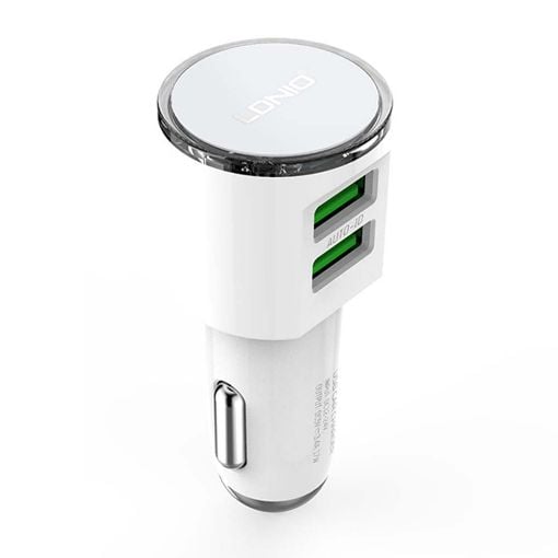 Εικόνα της Φορτιστής Αυτοκινήτου Ldnio DL-C29 Dual USB-A με Καλώδιο Lightning 3.4A White