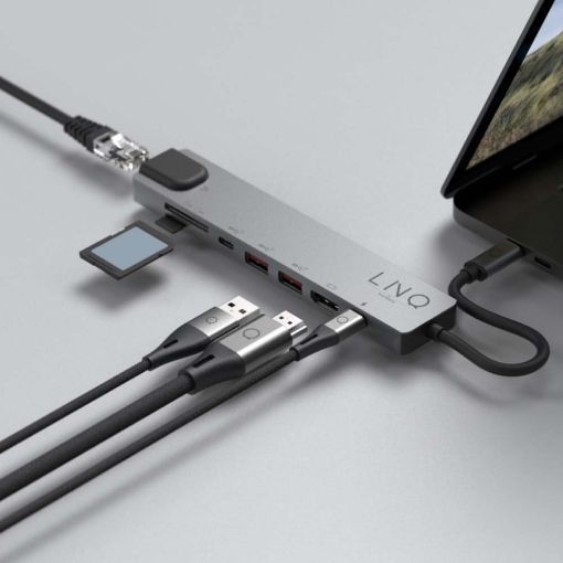 Εικόνα της Docking Station LinQ 8-In-1 USB-C LQ48010
