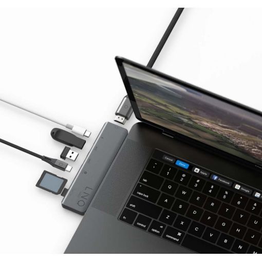 Εικόνα της LinQ Pro 7-In-2 USB-C Multiport Grey LQ48012