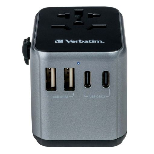 Εικόνα της Universal Travel Adapter Verbatim USB-A/USB-C UTA-03 49545