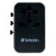 Εικόνα της Universal Travel Adapter Verbatim 2xUSB-C & 3xUSB  Black UTA-04 49546