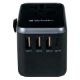 Εικόνα της Universal Travel Adapter Verbatim 2xUSB-C & 3xUSB  Black UTA-04 49546