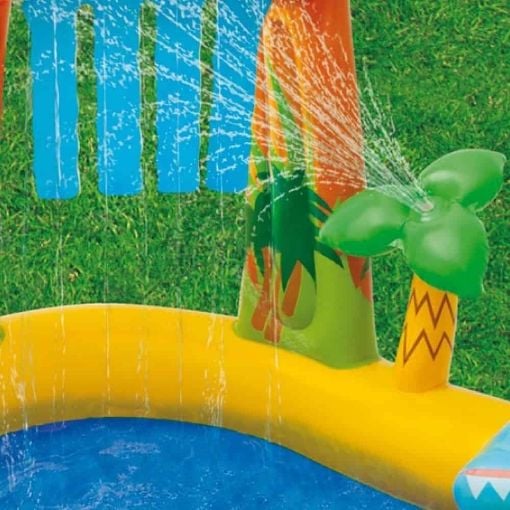 Εικόνα της Παιδική Πισίνα Intex Dinosaur Inflatable Play Center Φουσκωτή 249 x 191 x 109 cm
