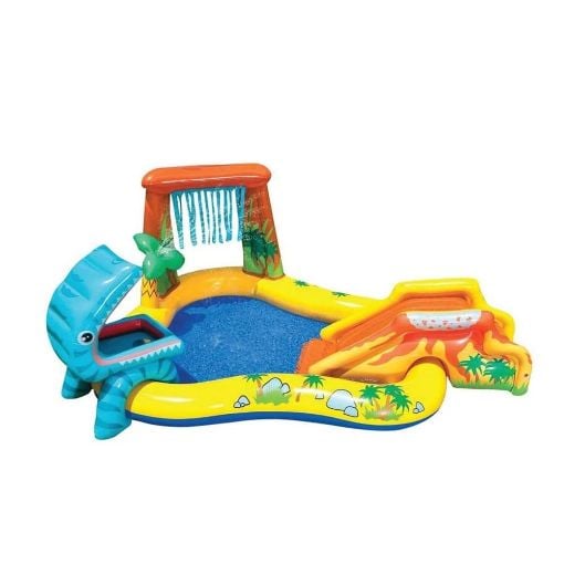 Εικόνα της Παιδική Πισίνα Intex Dinosaur Inflatable Play Center Φουσκωτή 249 x 191 x 109 cm