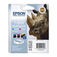 Εικόνα της Πακέτο 3 Μελανιών Epson T1006 Cyan, Magenta και Yellow C13T100640
