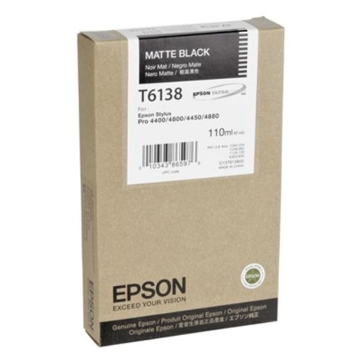 Εικόνα της Μελάνι Epson T6138 Matte Black C13T613800