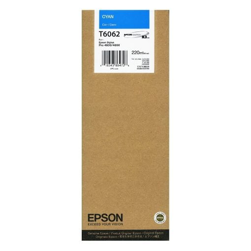 Εικόνα της Μελάνι Epson T6062 Cyan HC C13T606200