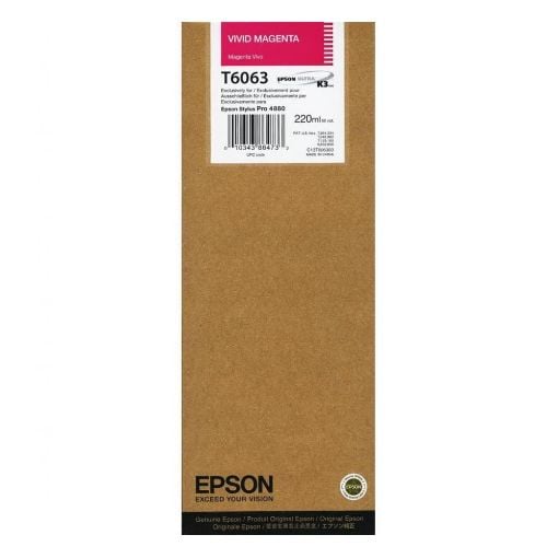 Εικόνα της Μελάνι Epson T6063 Vivid Magenta HC C13T606300