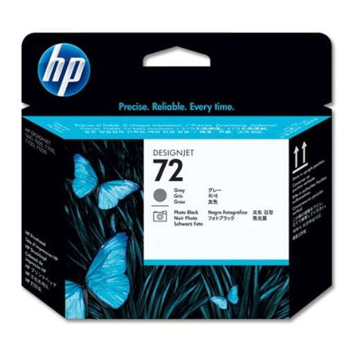 Εικόνα της Κεφαλή Εκτύπωσης HP 72 Grey και Photo Black C9380A
