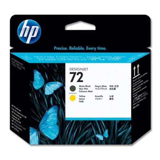 Εικόνα της Κεφαλή Εκτύπωσης HP 72 Matte Black και Yellow C9384A