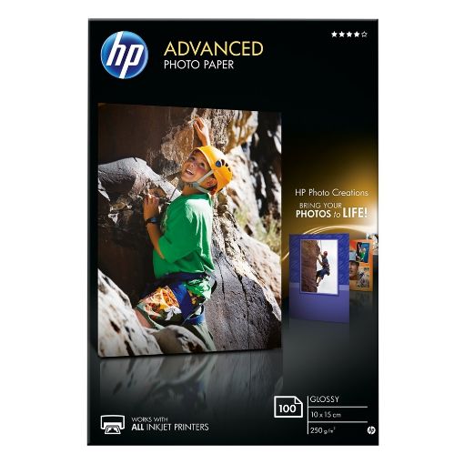 Εικόνα της Φωτογραφικό Χαρτί HP A6 Advanced Glossy 250g/m² 100 Φύλλα Q8692A