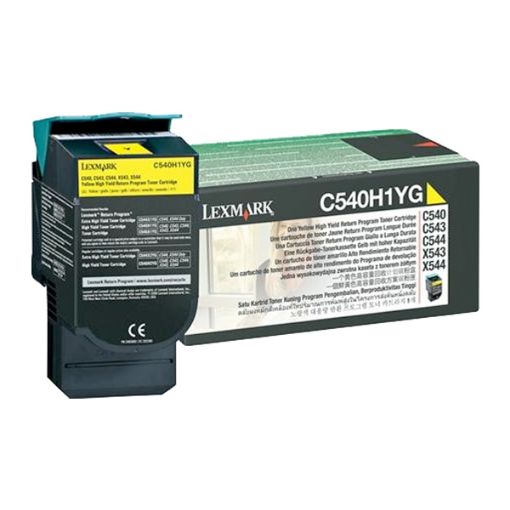 Εικόνα της Toner Lexmark C54x / X54x Yellow High Yield C540H1Y