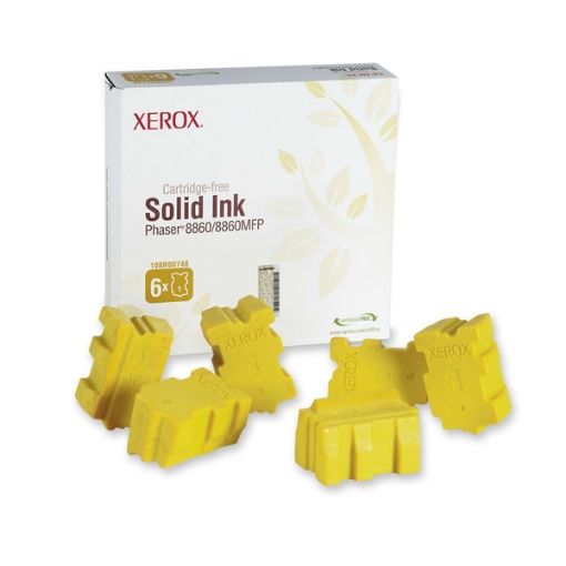 Εικόνα της Solid Ink Xerox Yellow 6 Τεμάχια HC 108R00748