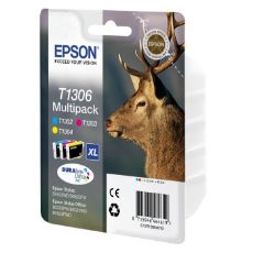 Εικόνα της Πακέτο 3 Μελανιών Epson T1306 Cyan, Magenta και Yellow XL C13T130640