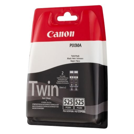 Εικόνα της Πακέτο 2 Μελανιών Canon PGI-525BK Black 4529B010