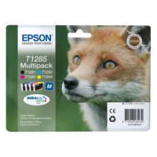 Εικόνα της Πακέτο 4 Μελανιών Epson T1285 Black, Cyan, Magenta και Yellow C13T128540
