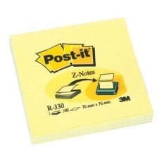 Εικόνα της Αυτοκόλλητα Χαρτάκια 3M Post-it 100 Φύλλα 76 x 76 mm Yellow R330