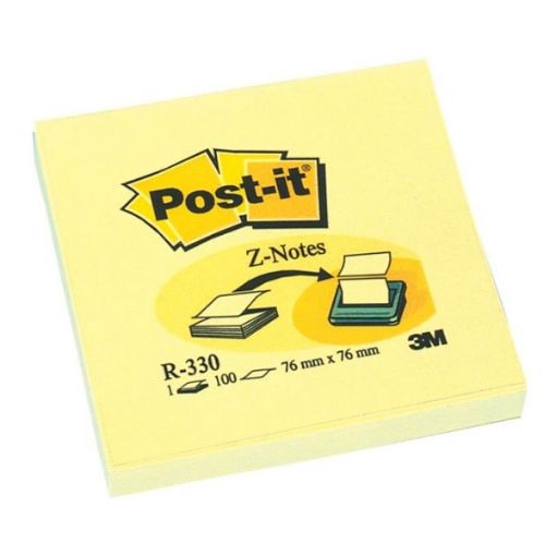 Εικόνα της Αυτοκόλλητα Χαρτάκια 3M Post-it 100 Φύλλα 76 x 76 mm Yellow R330