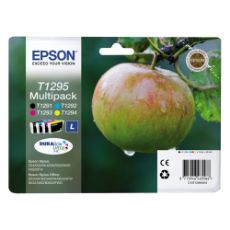 Εικόνα της Πακέτο 4 Μελανιών Epson T1295 Black, Cyan, Magenta και Yellow Large C13T129540