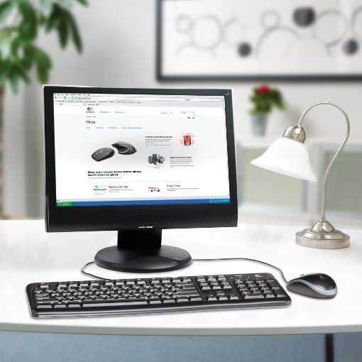 Εικόνα της Πληκτρολόγιο-Ποντίκι Logitech Ενσύρματο MK120 920-002541