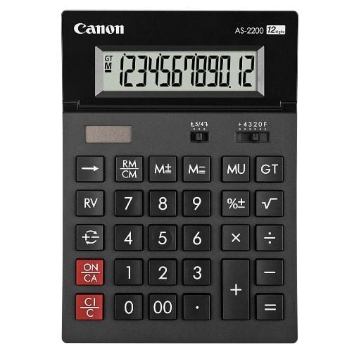 Εικόνα της Αριθμομηχανή 12 Ψηφίων Canon AS-2200 4584B001