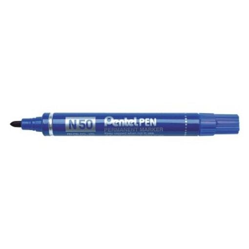 Εικόνα της Ανεξίτηλος Μαρκαδόρος Pentel N50 2mm Bullet Point Blue N50-CE