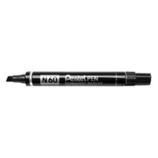 Εικόνα της Ανεξίτηλος Μαρκαδόρος Pentel N60 Chisel Black N60-AE