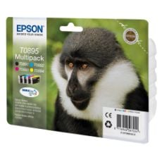 Εικόνα της Πακέτο 4 Μελανιών Epson T0895 Black, Cyan, Magenta και Yellow C13T08954010