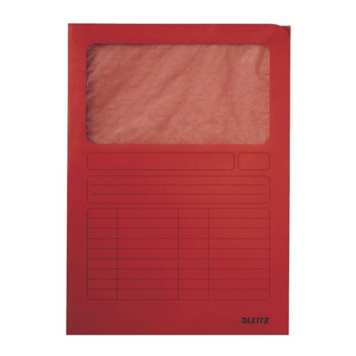 Εικόνα της Ντοσιέ Χάρτινο LEITZ Κόκκινο με Παράθυρο 3950 A4