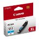 Εικόνα της Μελάνι Canon CLI-551C XL Cyan 6444B001
