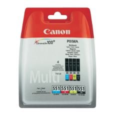 Εικόνα της Πακέτο 4 Μελανιών Canon CLI-551MPK Cyan, Magenta, Yellow και Black 6509B009